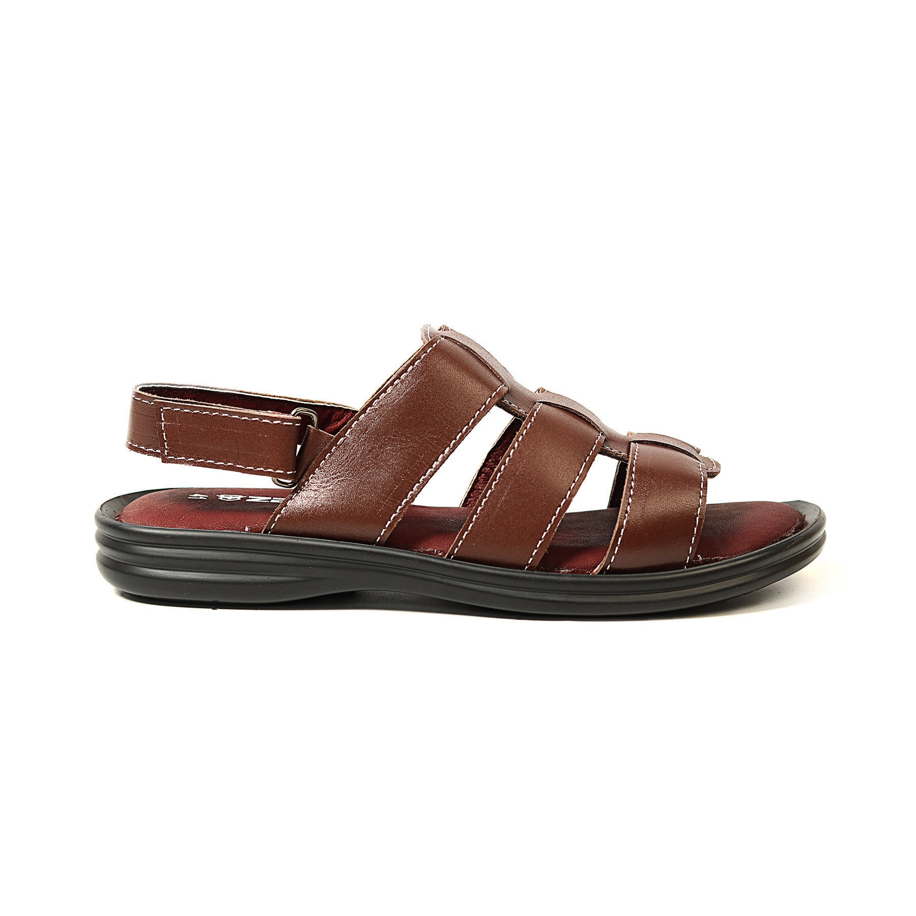 Zays Leather Sandal For Men (Chocolate) - ZA16