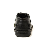 Zays Leather Close Sandal For Men (Black) - ZA14