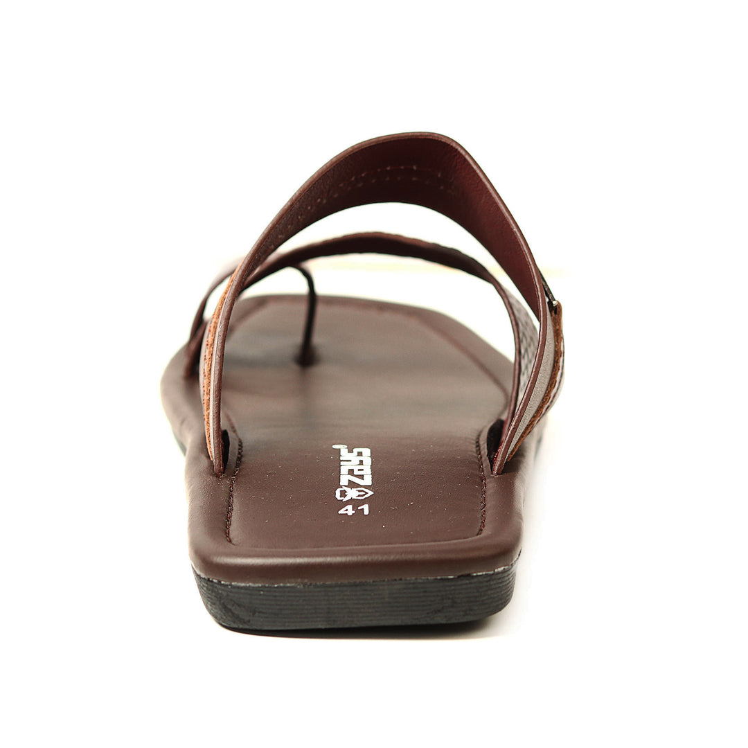 Zays Leather Sandal For Men (Chocolate) - ZAS19