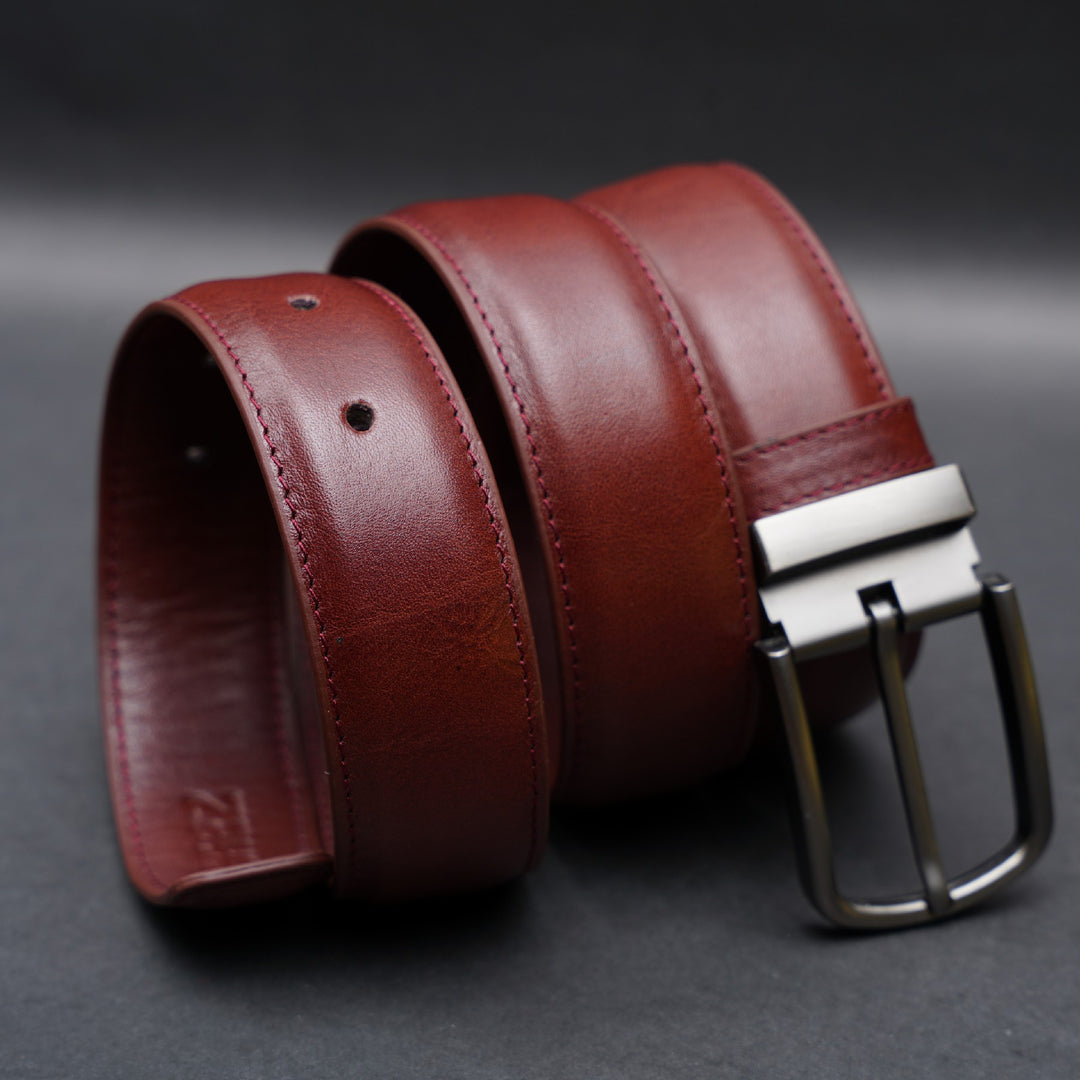 Zays Handcrafted Genuine Leather Belt for Men – Premium Quality, Adjustable, Stylish & Durable | Best Formal and Casual Leather Belt in Bangladesh
