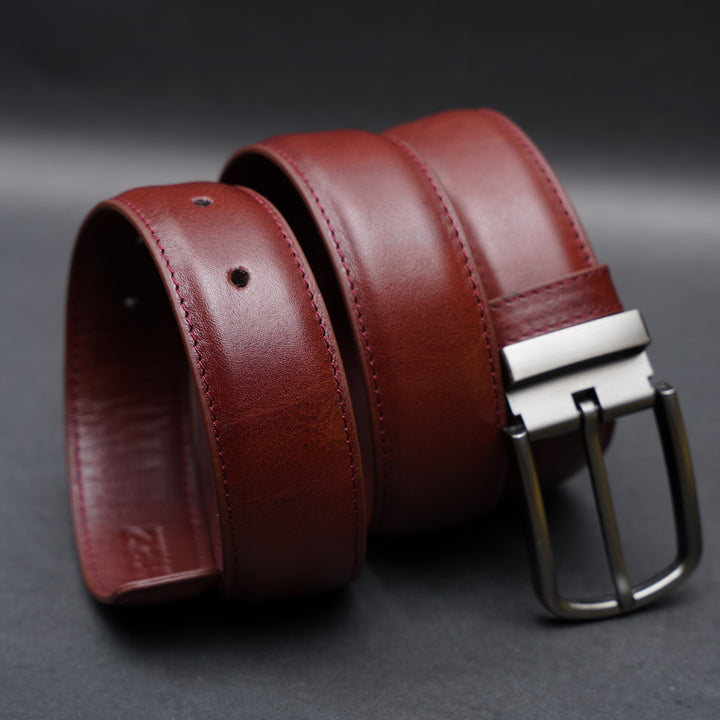 Zays Handcrafted Genuine Leather Belt for Men – Premium Quality, Adjustable, Stylish & Durable | Best Formal and Casual Leather Belt in Bangladesh