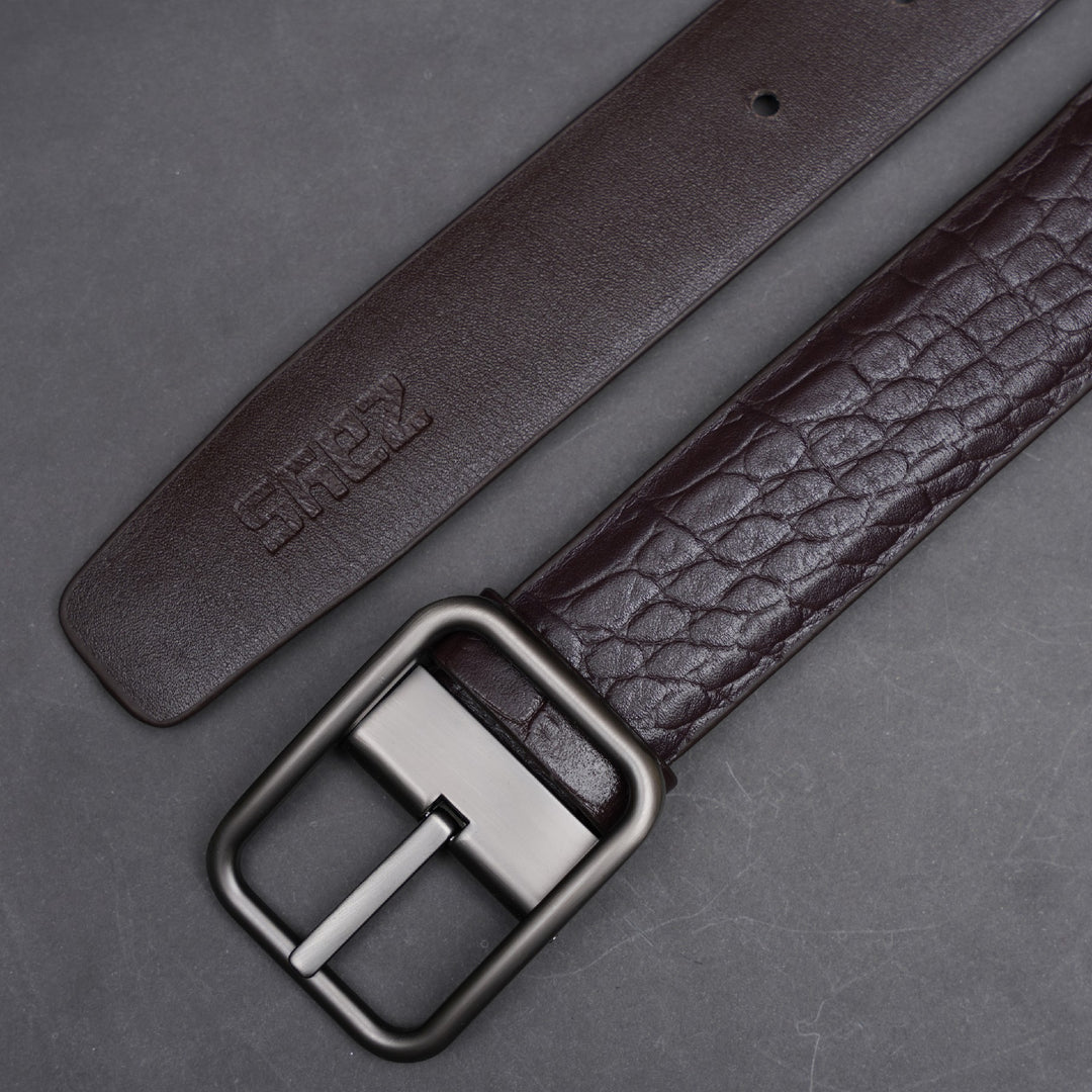 Zays Handcrafted Genuine Leather Belt for Men – Premium Quality, Adjustable, Stylish & Durable | Best Formal and Casual Leather Belt in Bangladesh