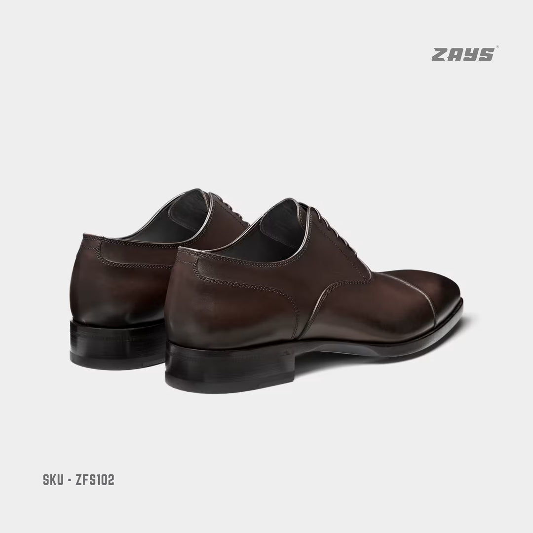 Zays Handcrafted Premium Leather Formal Shoes for Men – High Quality, Comfortable, Durable Office & Business Footwear | Oxford Styles | New 2024 Collection for Everyday Use