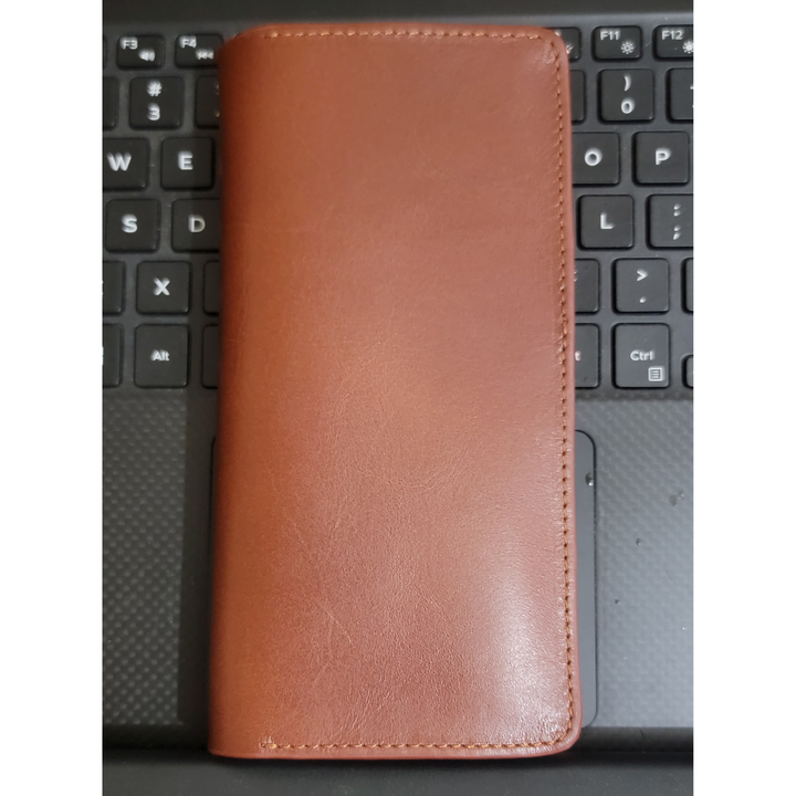 ZAYS Premium Quality Long Wallet for Men | 100% Genuine Pull-Up Leather | Handcrafted Durable & Stylish | Mobile Compartment, Multiple Card Slots & Cash Sections