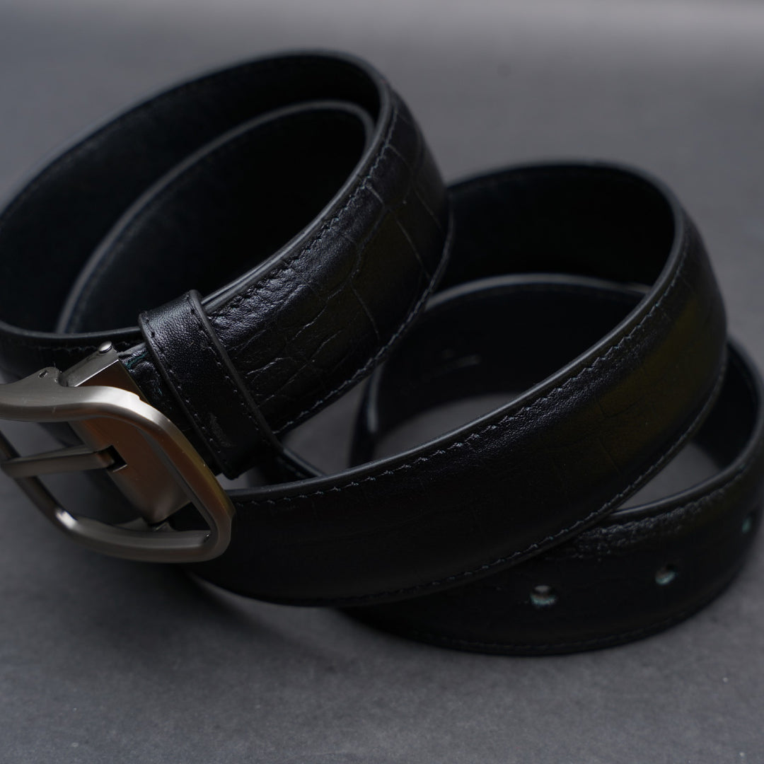 Zays Handcrafted Genuine Leather Belt for Men – Premium Quality, Adjustable, Stylish & Durable | Best Formal and Casual Leather Belt in Bangladesh