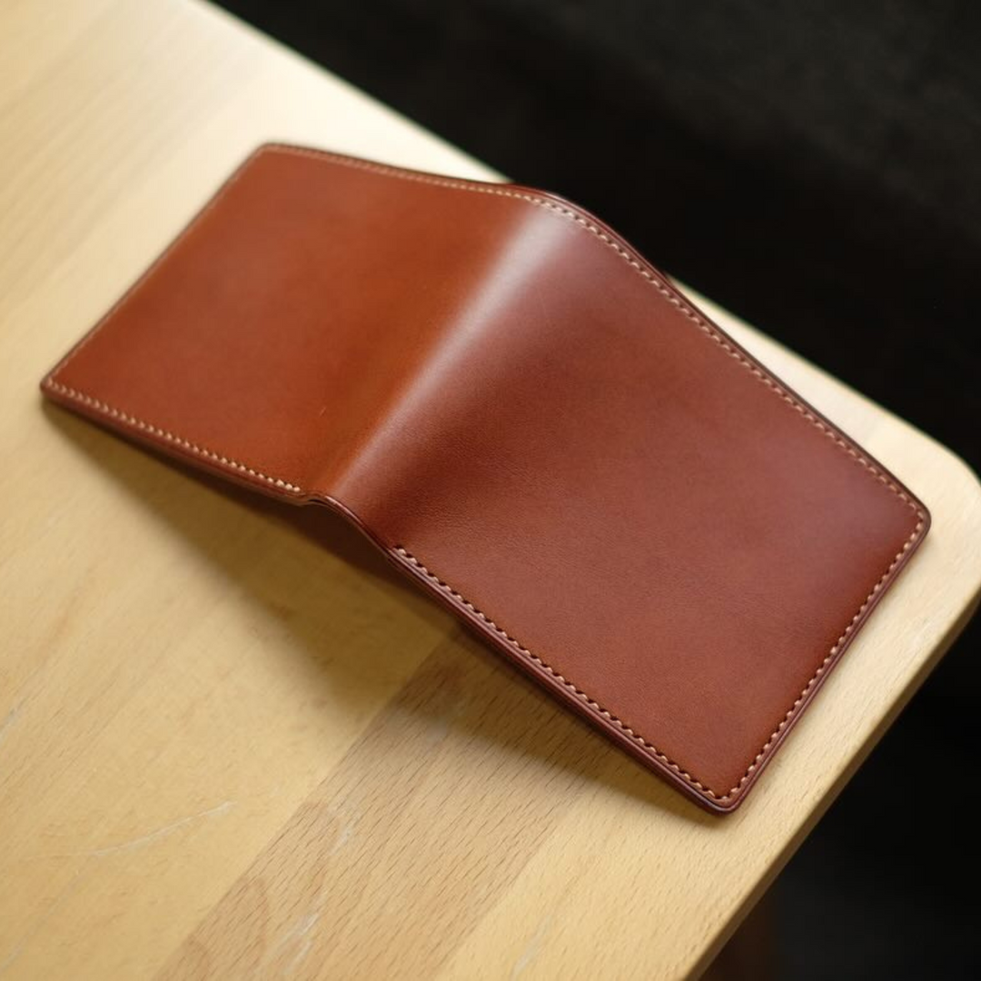 Zays Handcrafted Premium Eco-Friendly Oil Pull Up Leather Bifold Short Wallet