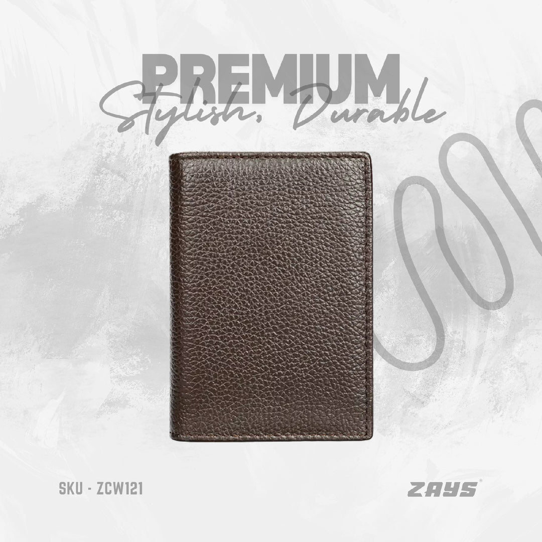 Zays Premium Leather Handcrafted Card Holder Mini Wallet