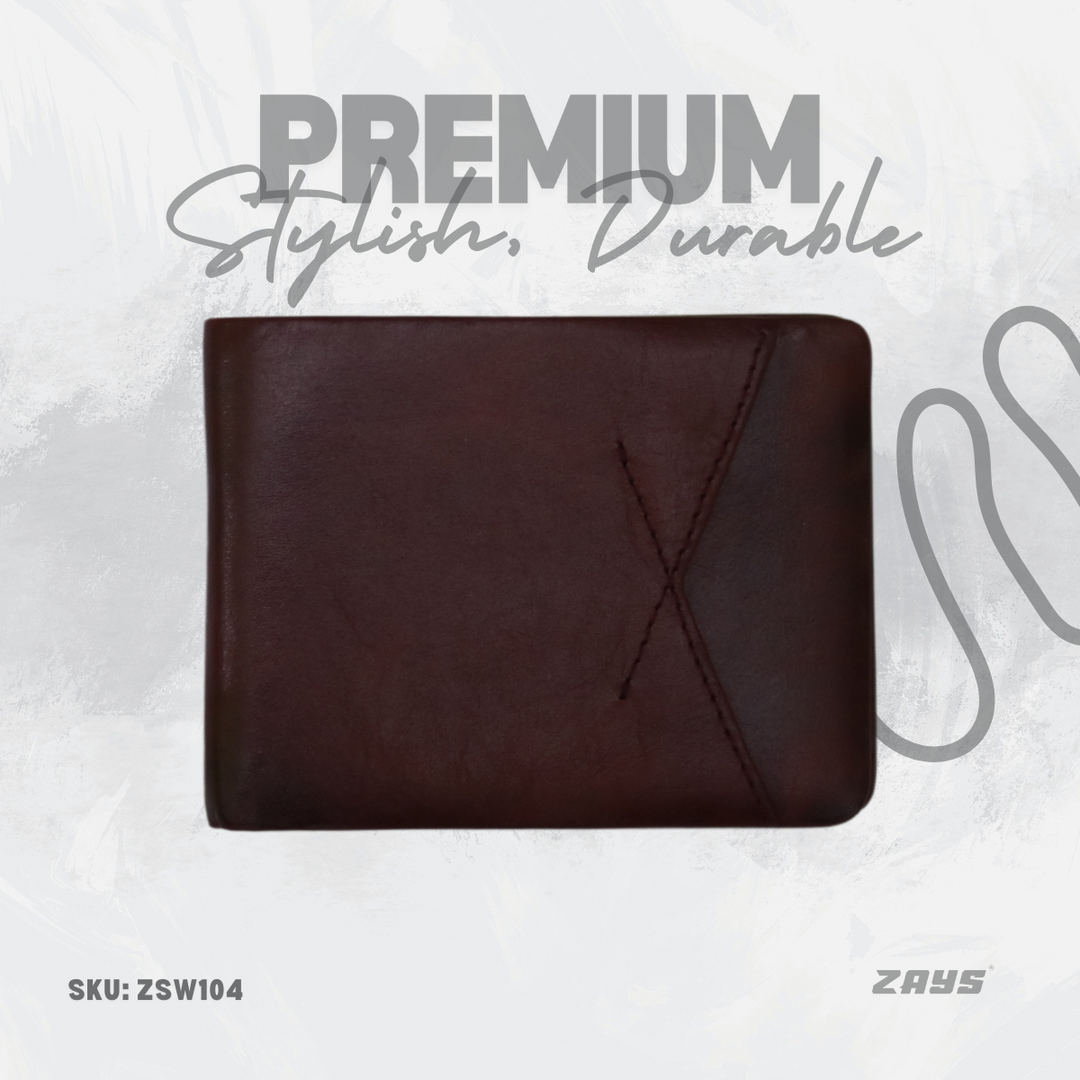 Zays Exclusive Handcrafted Premium Genuine Leather Bifold Short Wallet