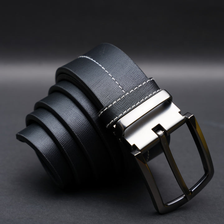 Zays Handcrafted Genuine Saffiano Leather Belt for Men – Premium Quality, Adjustable, Stylish & Durable | Best Formal and Casual Leather Belt in Bangladesh