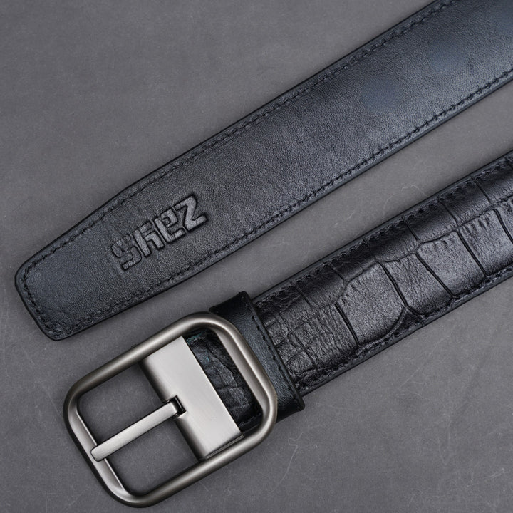 Zays Handcrafted Genuine Leather Belt for Men – Premium Quality, Adjustable, Stylish & Durable | Best Formal and Casual Leather Belt in Bangladesh