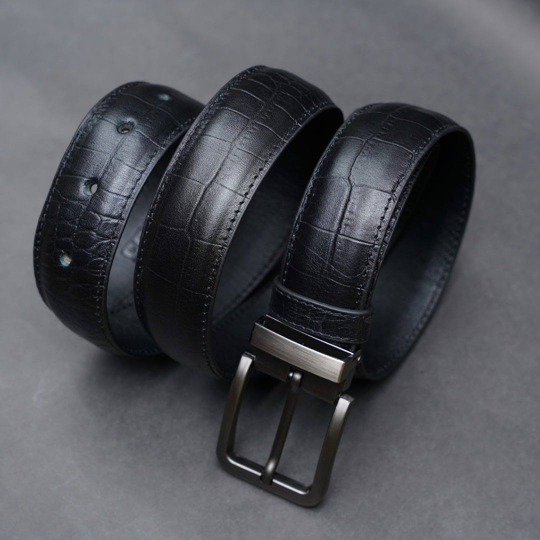 Zays Handcrafted Genuine Leather Belt for Men – Premium Quality, Adjustable, Stylish & Durable | Best Formal and Casual Leather Belt in Bangladesh
