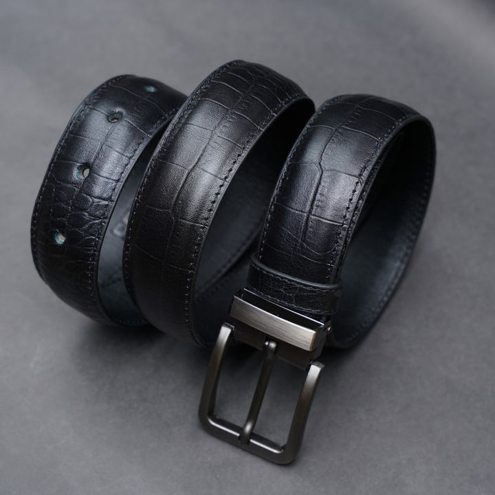Zays Handcrafted Genuine Leather Belt for Men – Premium Quality, Adjustable, Stylish & Durable | Best Formal and Casual Leather Belt in Bangladesh