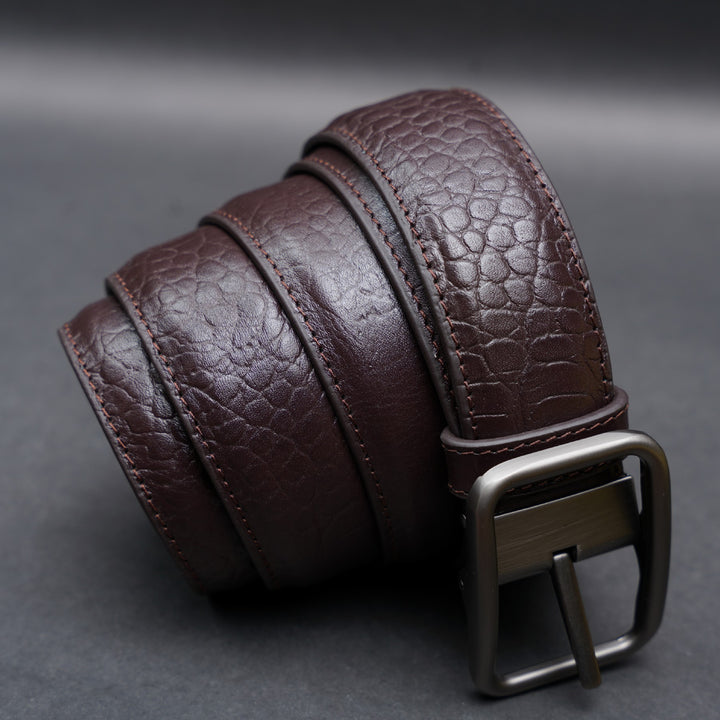 Zays Handcrafted Genuine Leather Belt for Men – Premium Quality, Adjustable, Stylish & Durable | Best Formal and Casual Leather Belt in Bangladesh