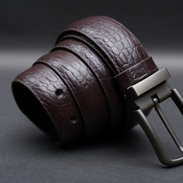 Zays Handcrafted Genuine Leather Belt for Men – Premium Quality, Adjustable, Stylish & Durable | Best Formal and Casual Leather Belt in Bangladesh