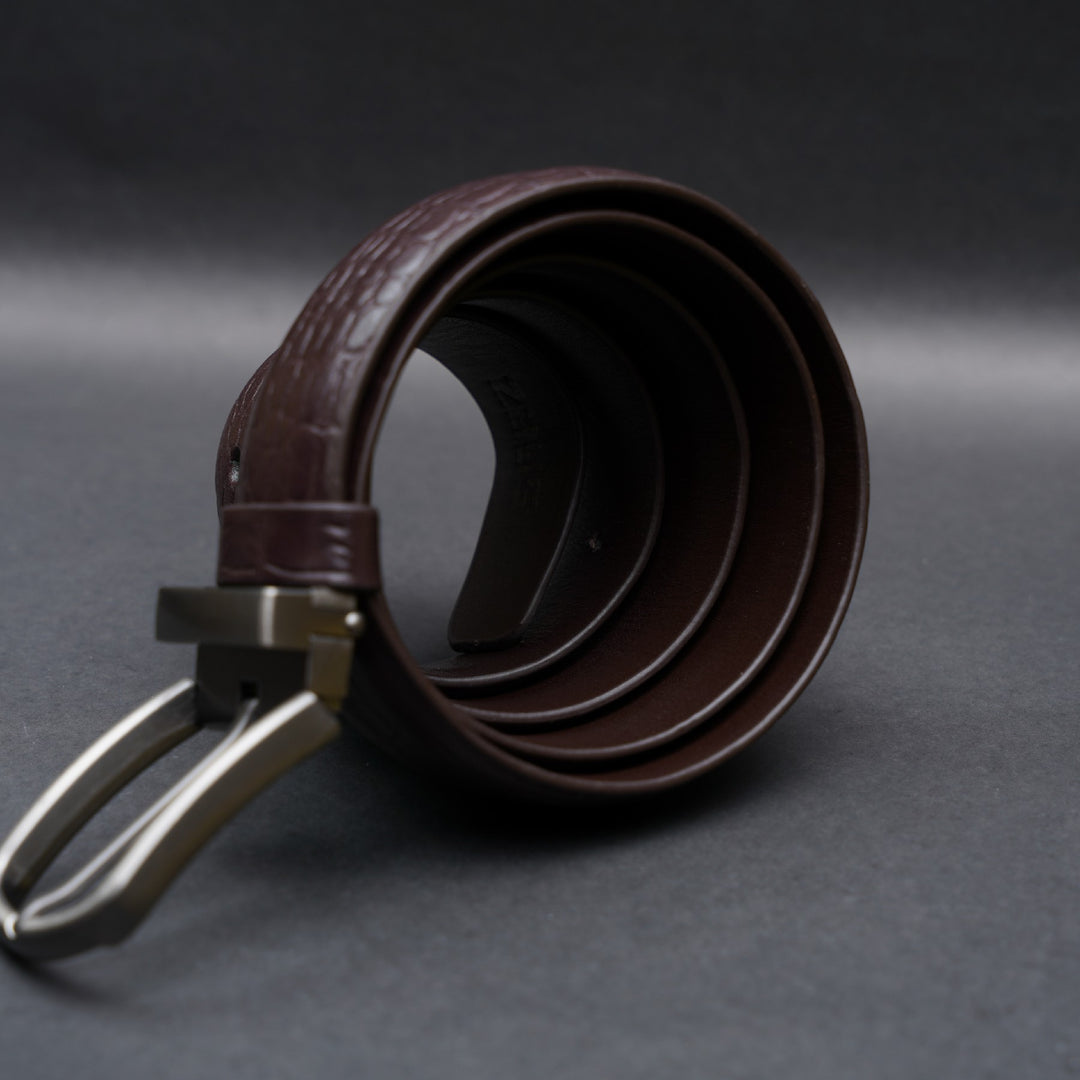Zays Handcrafted Genuine Leather Belt for Men – Premium Quality, Adjustable, Stylish & Durable | Best Formal and Casual Leather Belt in Bangladesh