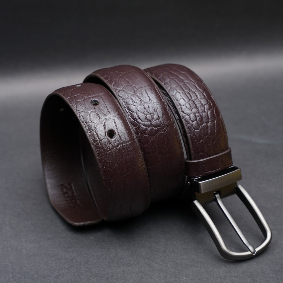 Zays Handcrafted Genuine Leather Belt for Men – Premium Quality, Adjustable, Stylish & Durable | Best Formal and Casual Leather Belt in Bangladesh