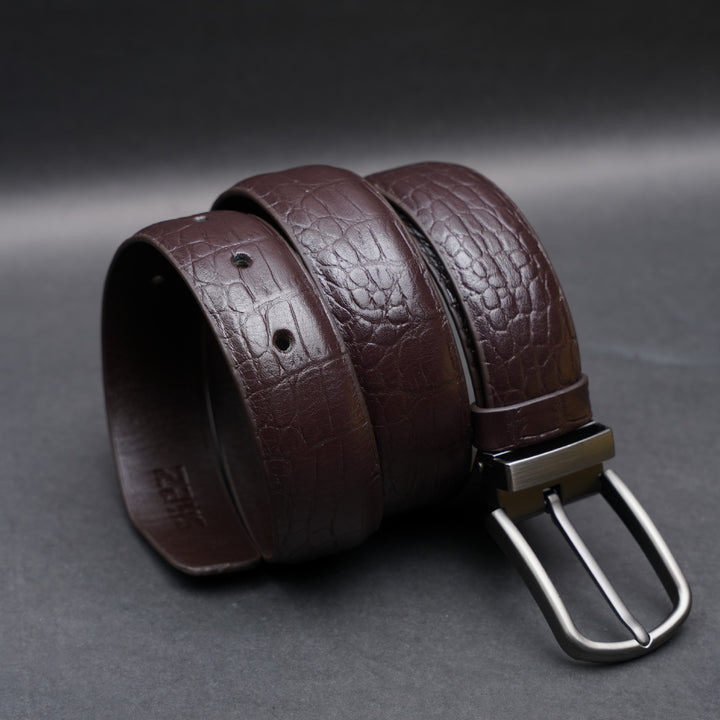 Zays Handcrafted Genuine Leather Belt for Men – Premium Quality, Adjustable, Stylish & Durable | Best Formal and Casual Leather Belt in Bangladesh