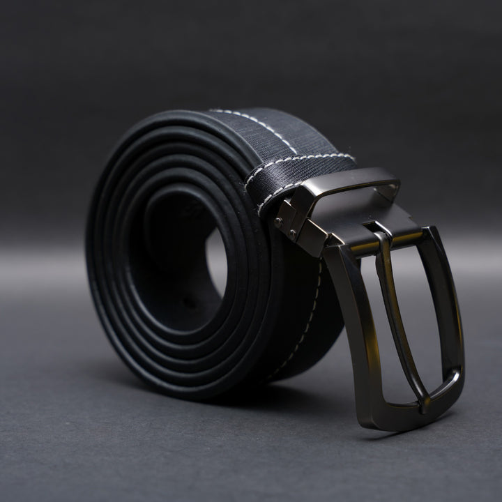 Zays Handcrafted Genuine Saffiano Leather Belt for Men – Premium Quality, Adjustable, Stylish & Durable | Best Formal and Casual Leather Belt in Bangladesh