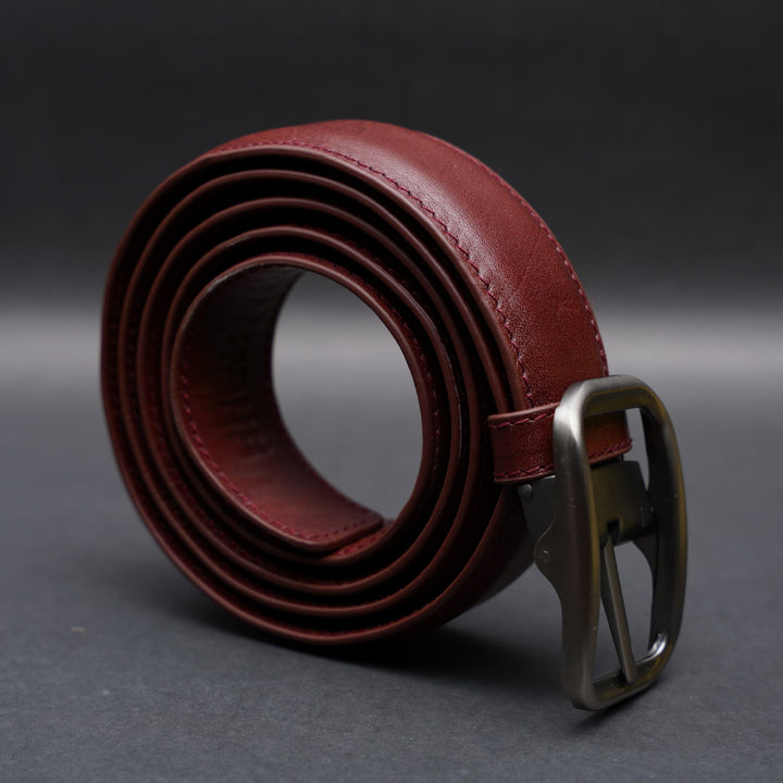 Zays Handcrafted Genuine Leather Belt for Men – Premium Quality, Adjustable, Stylish & Durable | Best Formal and Casual Leather Belt in Bangladesh