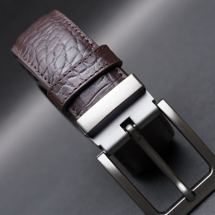 Zays Handcrafted Genuine Leather Belt for Men – Premium Quality, Adjustable, Stylish & Durable | Best Formal and Casual Leather Belt in Bangladesh