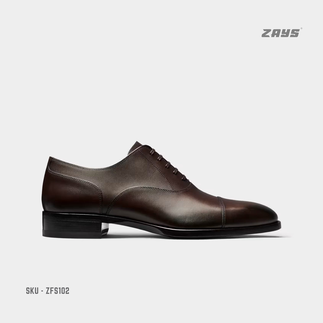 Zays Handcrafted Premium Leather Formal Shoes for Men – High Quality, Comfortable, Durable Office & Business Footwear | Oxford Styles | New 2024 Collection for Everyday Use