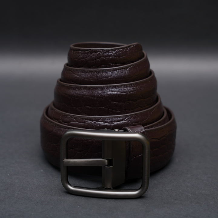 Zays Handcrafted Genuine Leather Belt for Men – Premium Quality, Adjustable, Stylish & Durable | Best Formal and Casual Leather Belt in Bangladesh