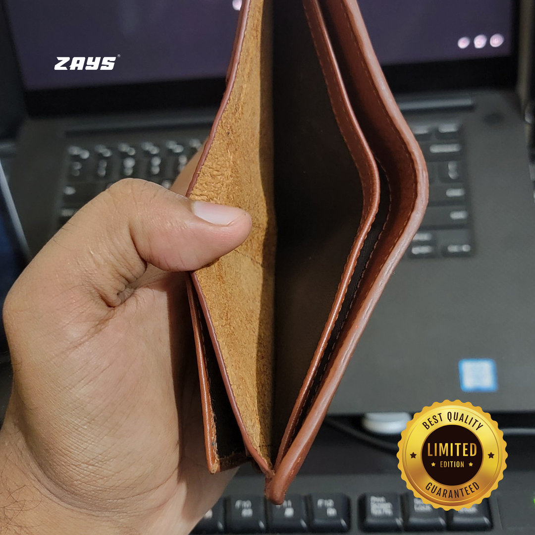 ZAYS Premium Handcrafted Leather Short Wallet for Unisex (Limited Edition) LE08