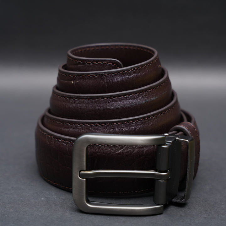 Zays Handcrafted Genuine Leather Belt for Men – Premium Quality, Adjustable, Stylish & Durable | Best Formal and Casual Leather Belt in Bangladesh