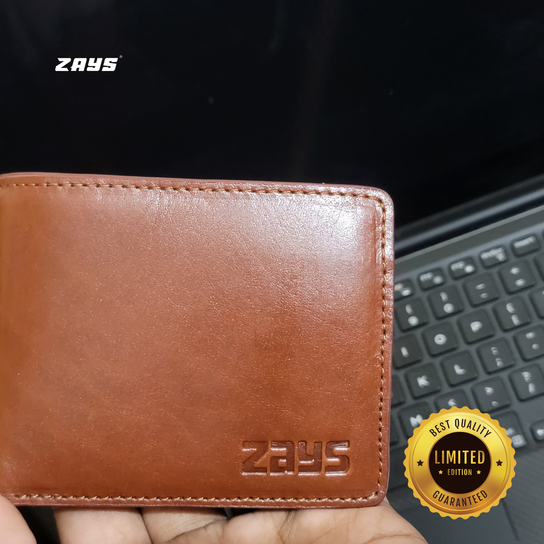 ZAYS Premium Handcrafted Leather Short Wallet for Unisex (Limited Edition) LE09