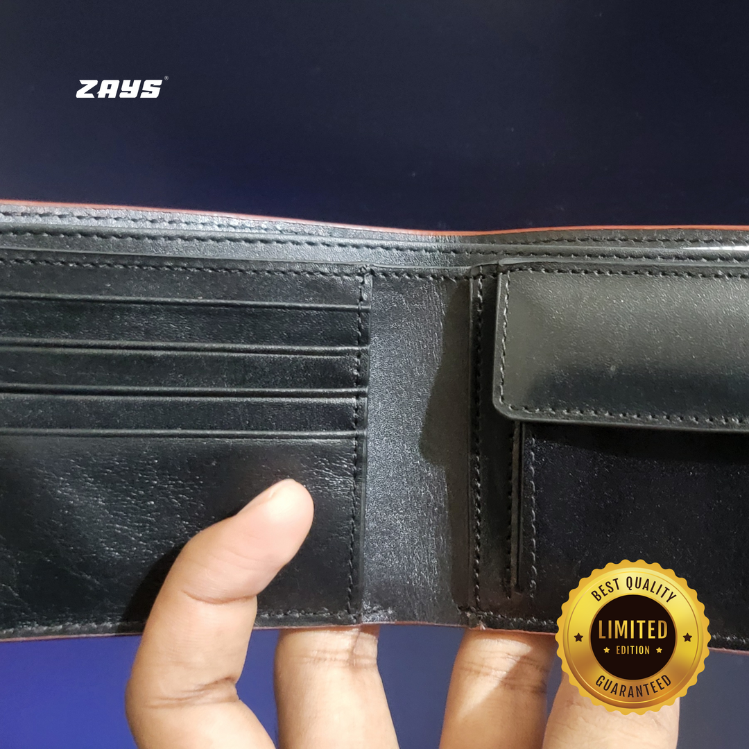 ZAYS Premium Handcrafted Leather Short Wallet for Unisex (Limited Edition) LE09