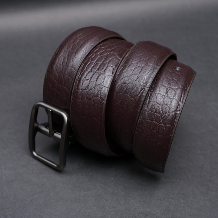 Zays Handcrafted Genuine Leather Belt for Men – Premium Quality, Adjustable, Stylish & Durable | Best Formal and Casual Leather Belt in Bangladesh