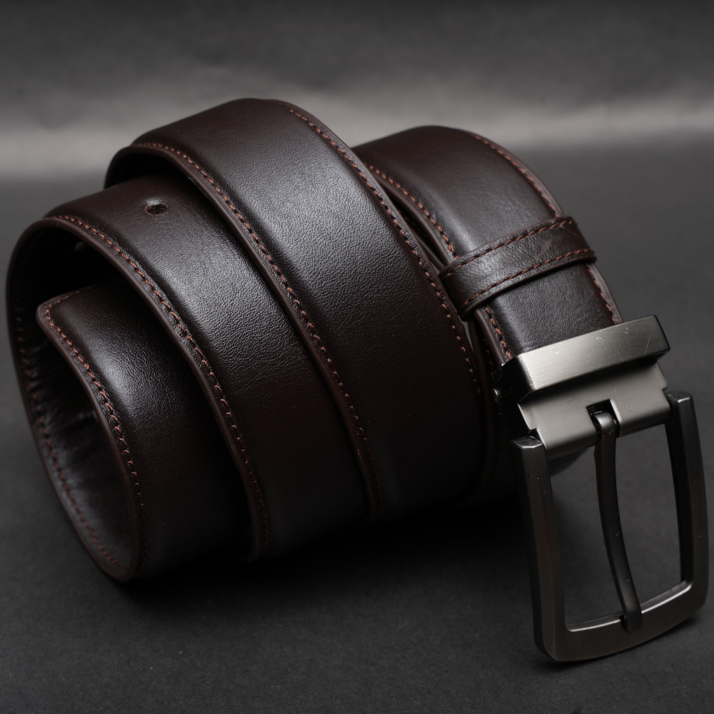 Zays Handcrafted Genuine Leather Belt for Men – Premium Quality, Adjustable, Stylish & Durable