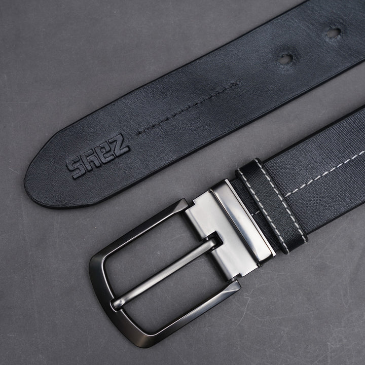 Zays Handcrafted Genuine Saffiano Leather Belt for Men – Premium Quality, Adjustable, Stylish & Durable | Best Formal and Casual Leather Belt in Bangladesh