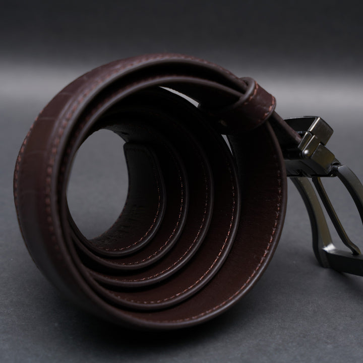 Zays Handcrafted Genuine Leather Belt for Men – Premium Quality, Adjustable, Stylish & Durable | Best Formal and Casual Leather Belt in Bangladesh