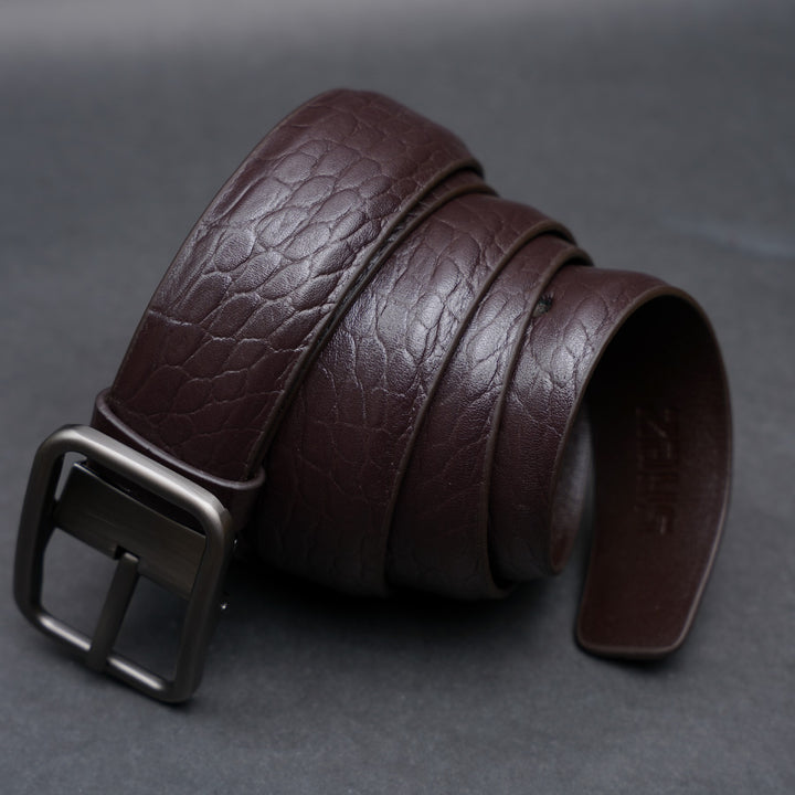 Zays Handcrafted Genuine Leather Belt for Men – Premium Quality, Adjustable, Stylish & Durable | Best Formal and Casual Leather Belt in Bangladesh