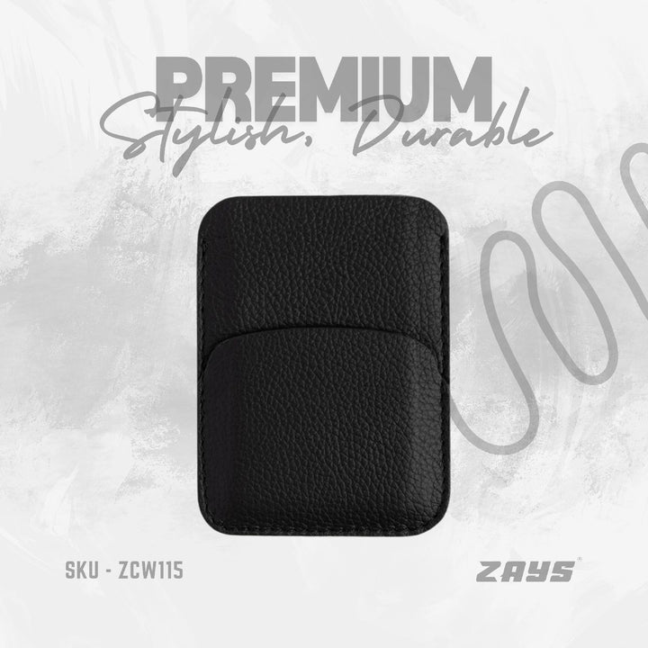 Zays Premium Leather Handcrafted Super Slim Card Holder Mini Wallet