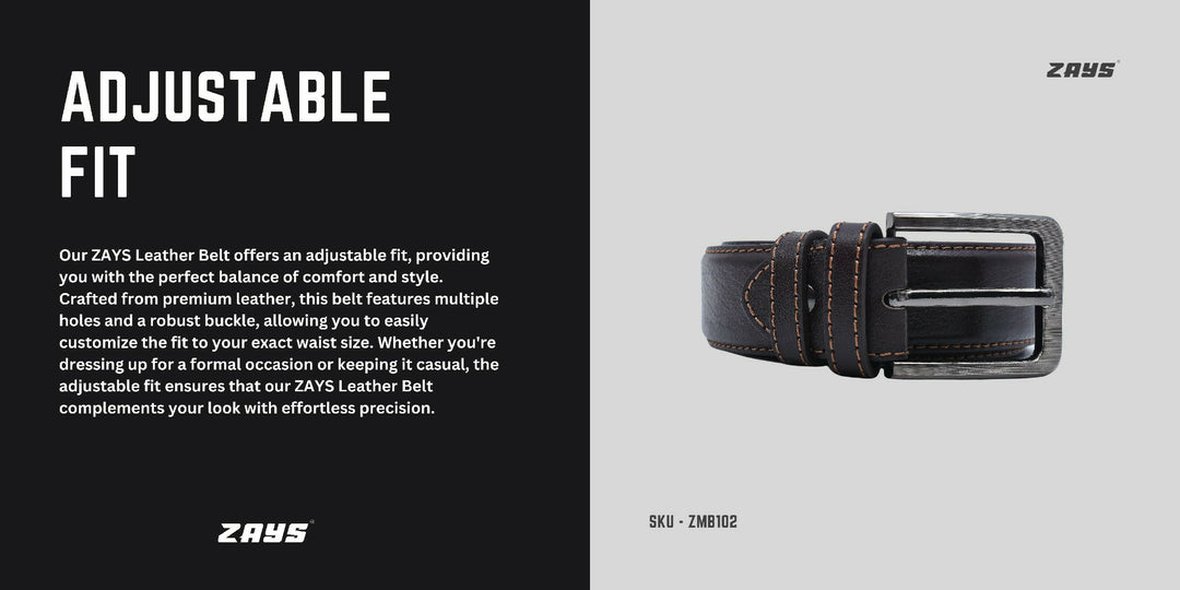 Zays Special Bundle Offer: Premium Leather Belt, Wallet & Exclusive 500 TK Gift Voucher & Free Delivery