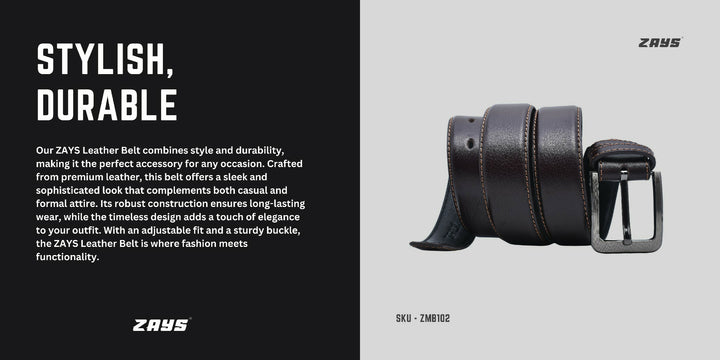 Zays Special Bundle Offer: Premium Leather Belt, Wallet & Exclusive 500 TK Gift Voucher & Free Delivery