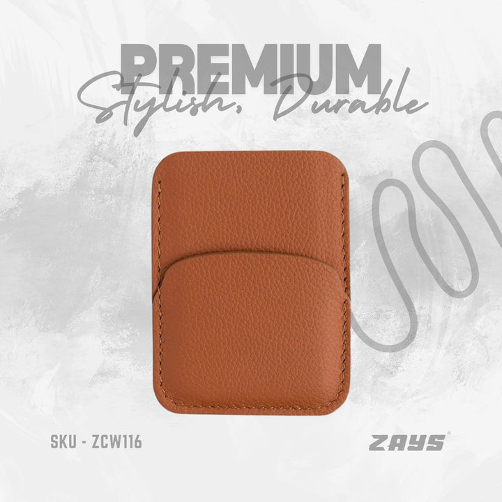 Zays Premium Leather Handcrafted Super Slim Card Holder Mini Wallet