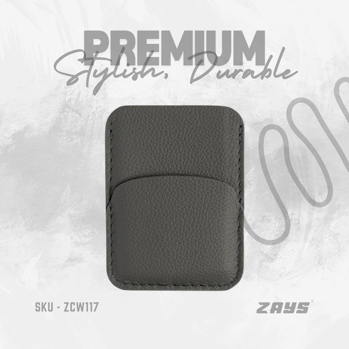 Zays Premium Leather Handcrafted Super Slim Card Holder Mini Wallet