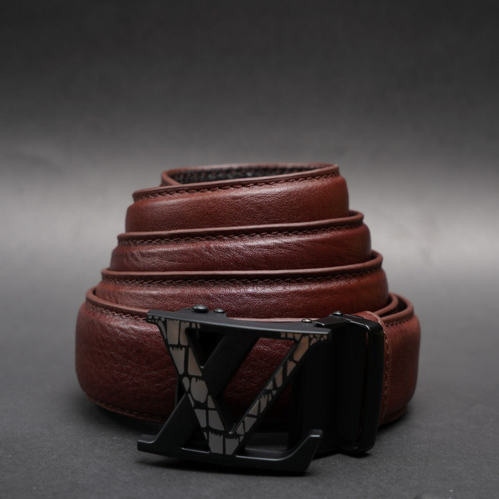 Zays Handcrafted Imported Full-Grain Cowhide Leather Auto Gear Belt for Men - BC120