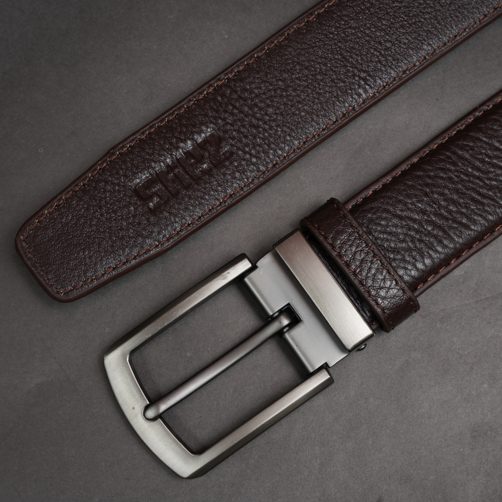 Zays Handcrafted Genuine Leather Belt for Men – Premium Quality, Adjustable, Stylish & Durable