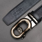 Zays Handcrafted Imported Full-Grain Cowhide Leather Auto Gear Belt for Men - BC121