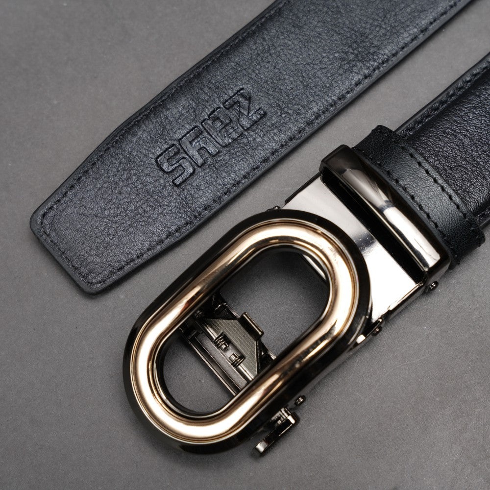 Zays Handcrafted Imported Full-Grain Cowhide Leather Auto Gear Belt for Men - BC121