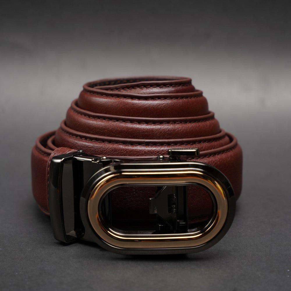 Zays Handcrafted Imported Full-Grain Cowhide Leather Auto Gear Belt for Men - BC121