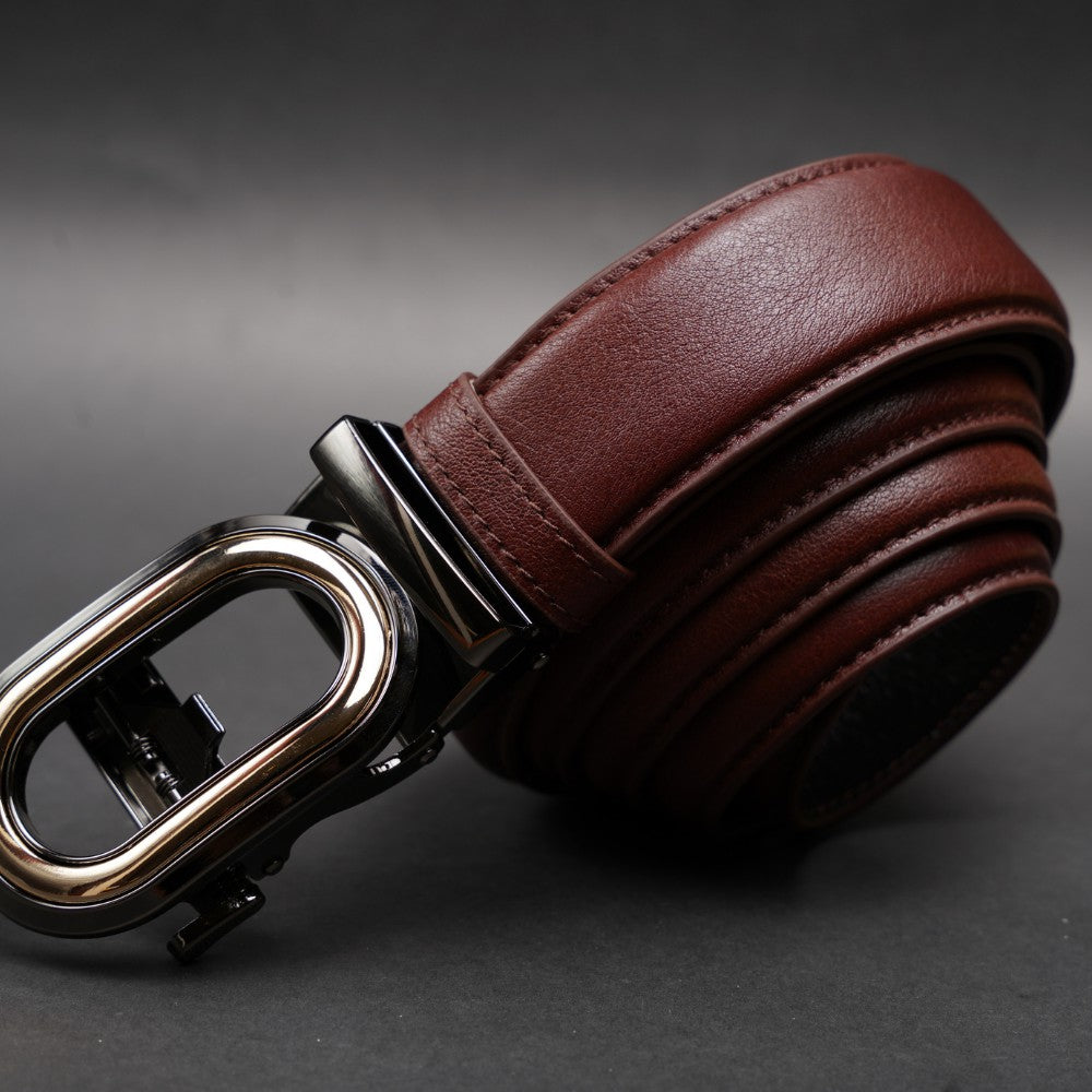 Zays Handcrafted Imported Full-Grain Cowhide Leather Auto Gear Belt for Men - BC121