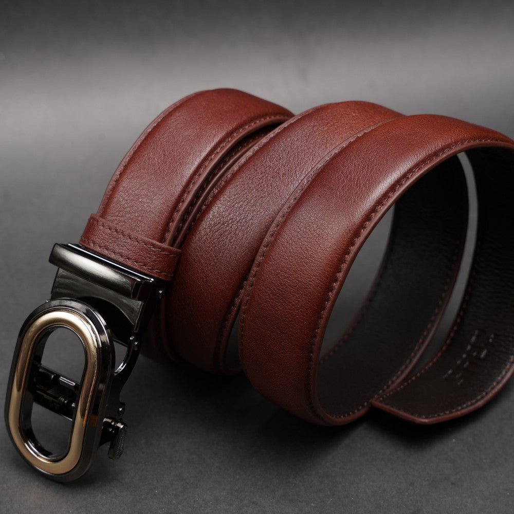 Zays Handcrafted Imported Full-Grain Cowhide Leather Auto Gear Belt for Men - BC121