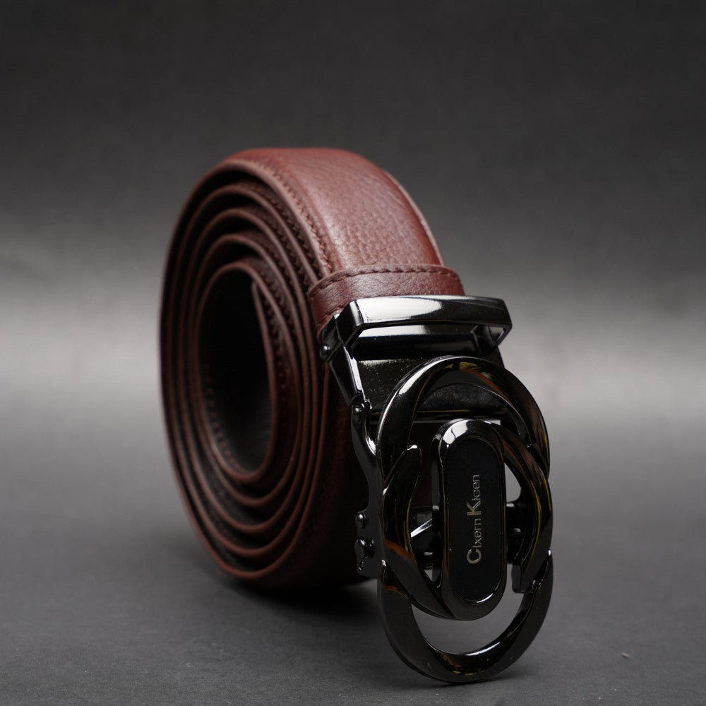 Zays Handcrafted Imported Full-Grain Cowhide Leather Auto Gear Belt for Men - BC122