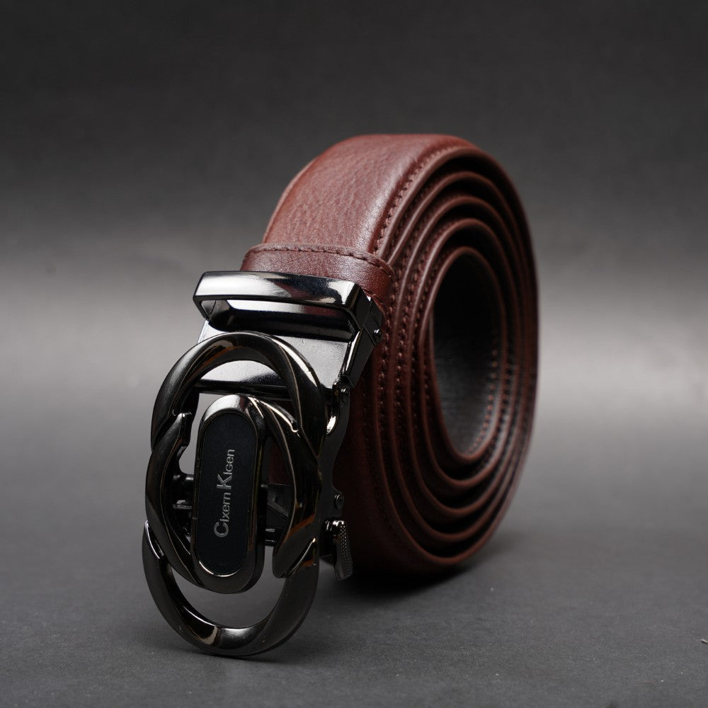 Zays Handcrafted Imported Full-Grain Cowhide Leather Auto Gear Belt for Men - BC122