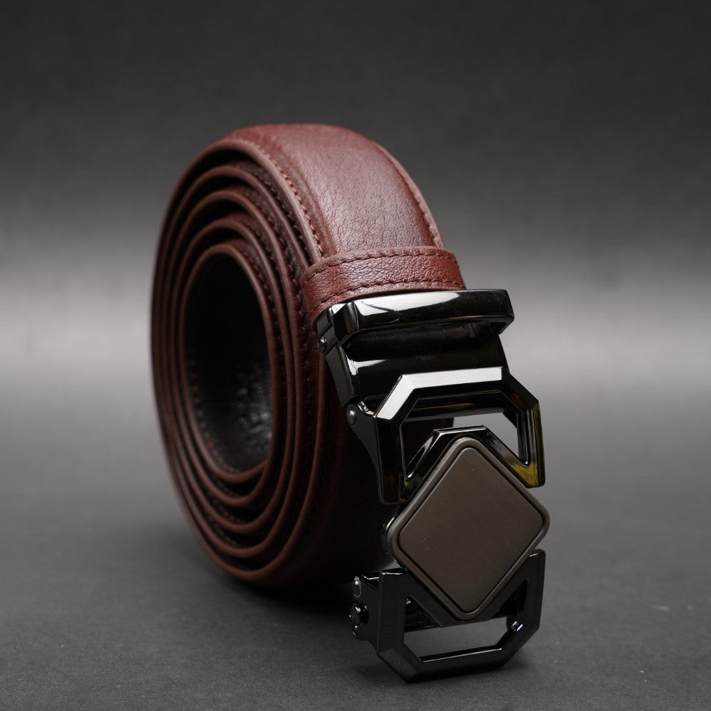 Zays Handcrafted Imported Full-Grain Cowhide Leather Auto Gear Belt for Men - BC124